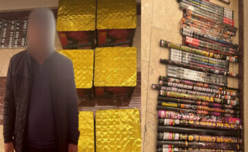 Person selling pyrotechnics detained in Garadagh