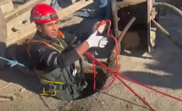 One person injured after falling into a sewer well in Garadagh – VIDEO