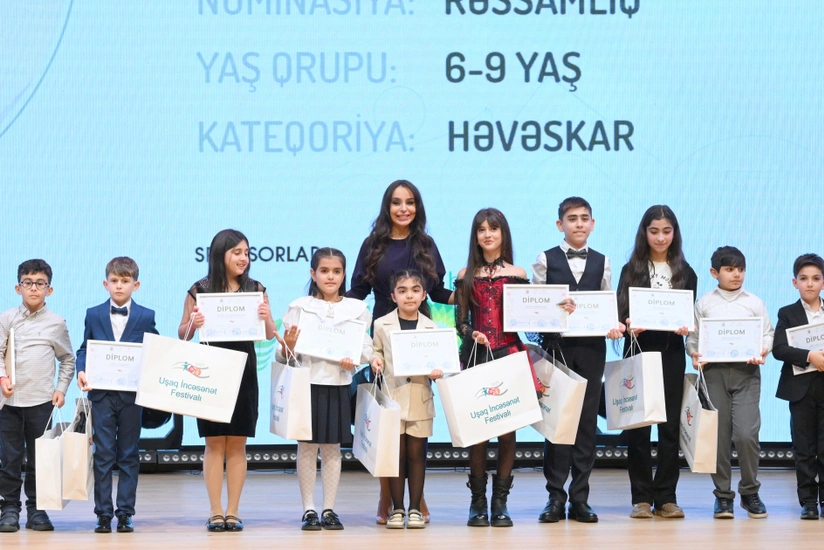 Leyla Aliyeva and Alena Aliyeva attended the award ceremony