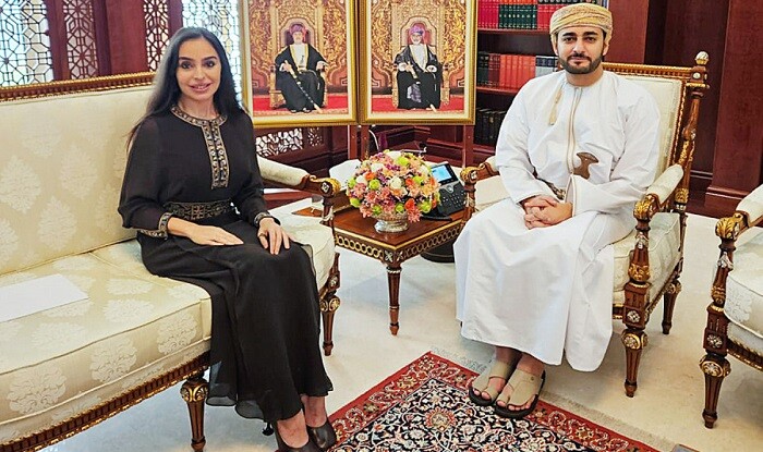 Leyla Aliyeva meets with the Crown Prince of the Sultanate of Oman