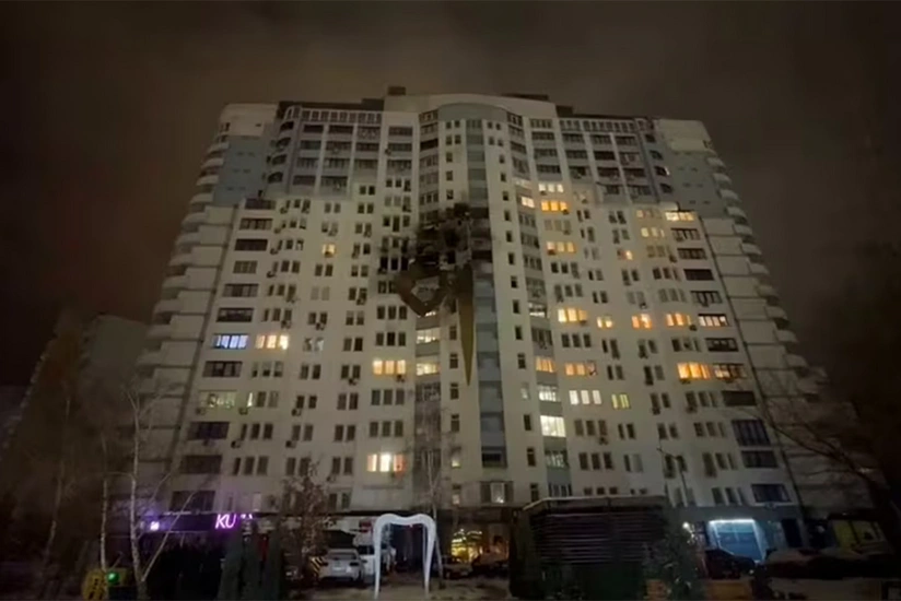 Russian air strike on Kyiv destroys the communal system of the Ukrainian Verkhovna Rada
