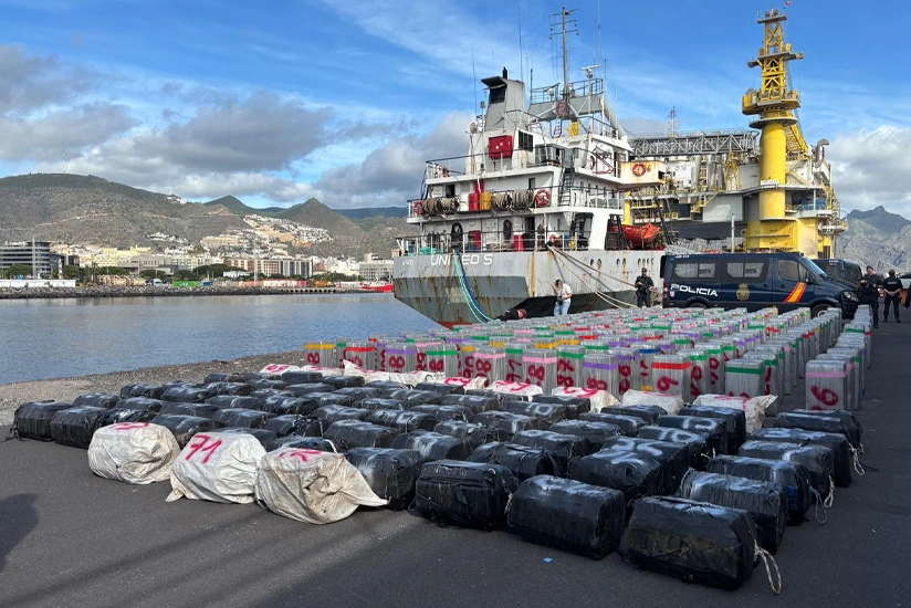Spanish police seize largest cocaine shipment in history