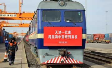 First Trans-Caspian freight train from China’s Tianjin departs for Azerbaijan