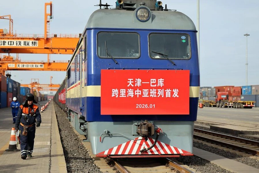 First Trans-Caspian freight train from China’s Tianjin departs for Azerbaijan
