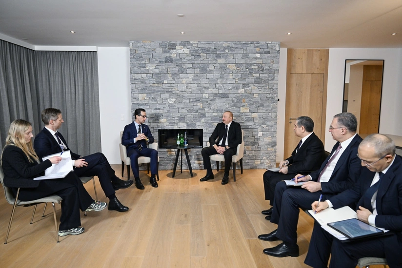 President Ilham Aliyev met with CEO of Carlsberg Group in Davos