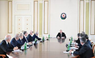 A meeting on water supply in Baku and Absheron Peninsula was held, the President delivered a speech