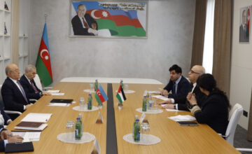 Kamaladdin Heydarov met with the Palestinian Ambassador