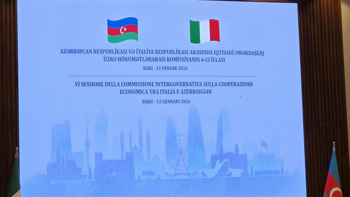 The 6th meeting of the Azerbaijan-Italy Intergovernmental Commission is being held in Baku