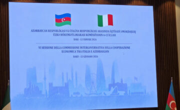 The 6th meeting of the Azerbaijan-Italy Intergovernmental Commission is being held in Baku