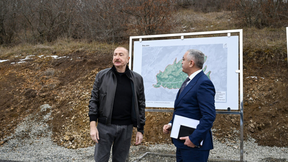 President Ilham Aliyev gets acquainted with the work done in Heyvali village of Aghdara – UPDATED