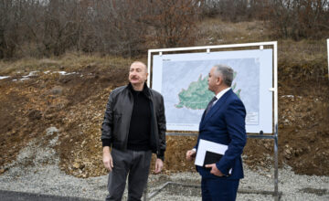 President Ilham Aliyev gets acquainted with the work done in Heyvali village of Aghdara – UPDATED
