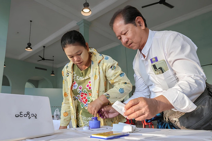 The final round of general elections is held in Myanmar