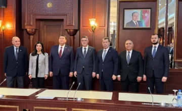 Israeli Foreign Minister Meets with Members of the Milli Majlis