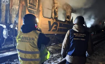 Russian UAVs Hit Train in Kharkiv, Casualties Reported