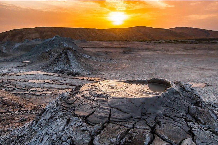 Mud volcano erupts in Hajigabul