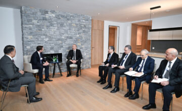 President Ilham Aliyev met with the President of “Brookfield Asset Management” in Davos