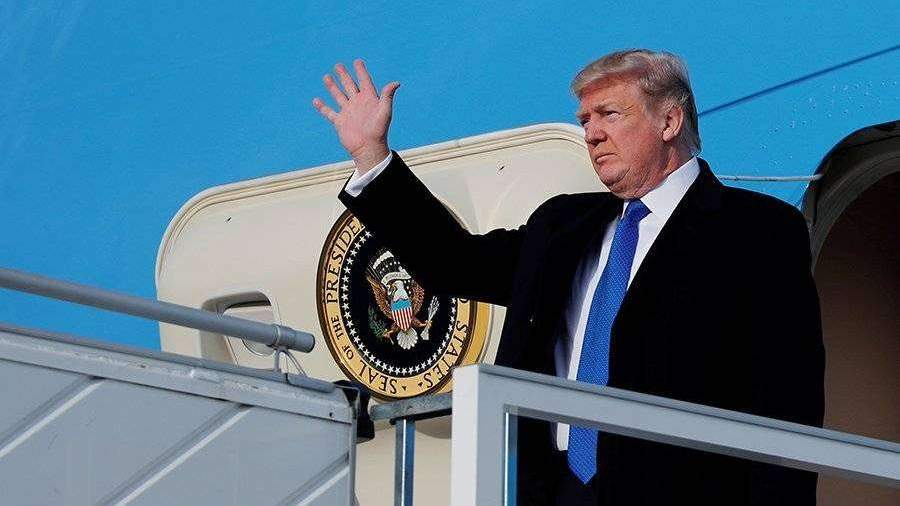 Trump Arrives in Switzerland to Attend Davos Forum