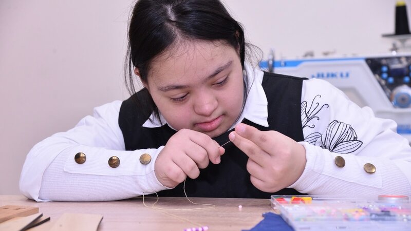 The first vocational class has been organized in a special general education school in the country