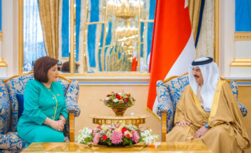 Sahiba Gafarova Meets with the King of Bahrain
