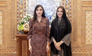 Heydar Aliyev Foundation’s Vice-President meets with the First Lady of Oman