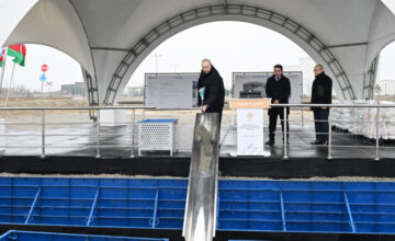 President lays foundation of polypropylene and laminated bag production enterprise in Sumgayit