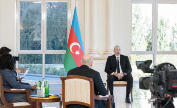 Ilham Aliyev gives interview to local TV channels – VIDEO