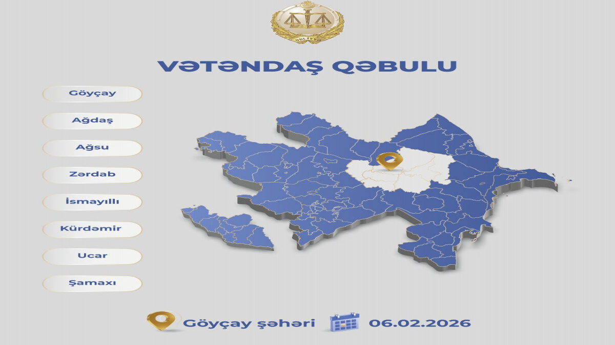 Minister of Justice to receive citizens in Goychay