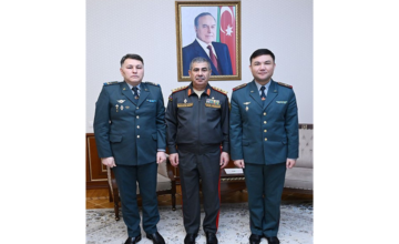 Zakir Hasanov receives the new military attaché of Kazakhstan