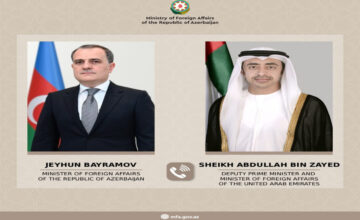Ceyhun Bayramov Discusses Regional Situation with UAE Foreign Minister