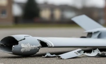 Unknown UAV falls on the territory of a military unit in Poland