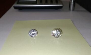 Diamonds seized from person arriving from Dubai