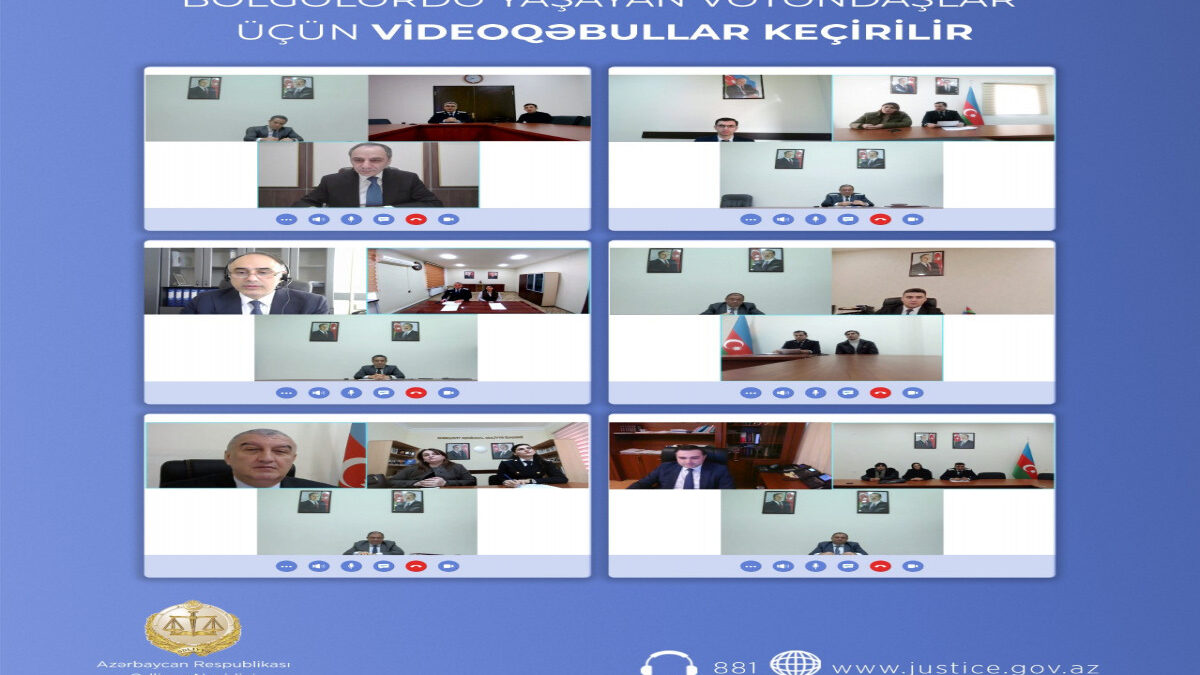 The Ministry of Justice held video receptions for citizens