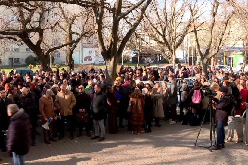 Serbian prosecutors, judges and lawyers protest new court law
