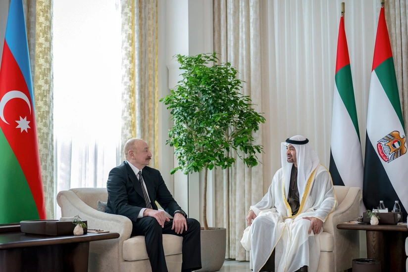 Ilham Aliyev met with the President of the United Arab Emirates in Abu Dhabi