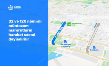 Route scheme of 2 bus routes changed in Baku