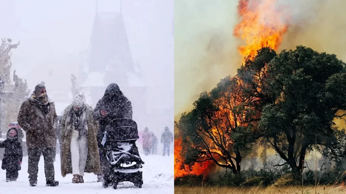 The North is covered in ice, the South is in flames!