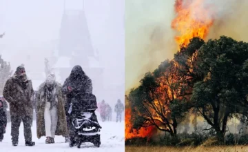 The North is covered in ice, the South is in flames!