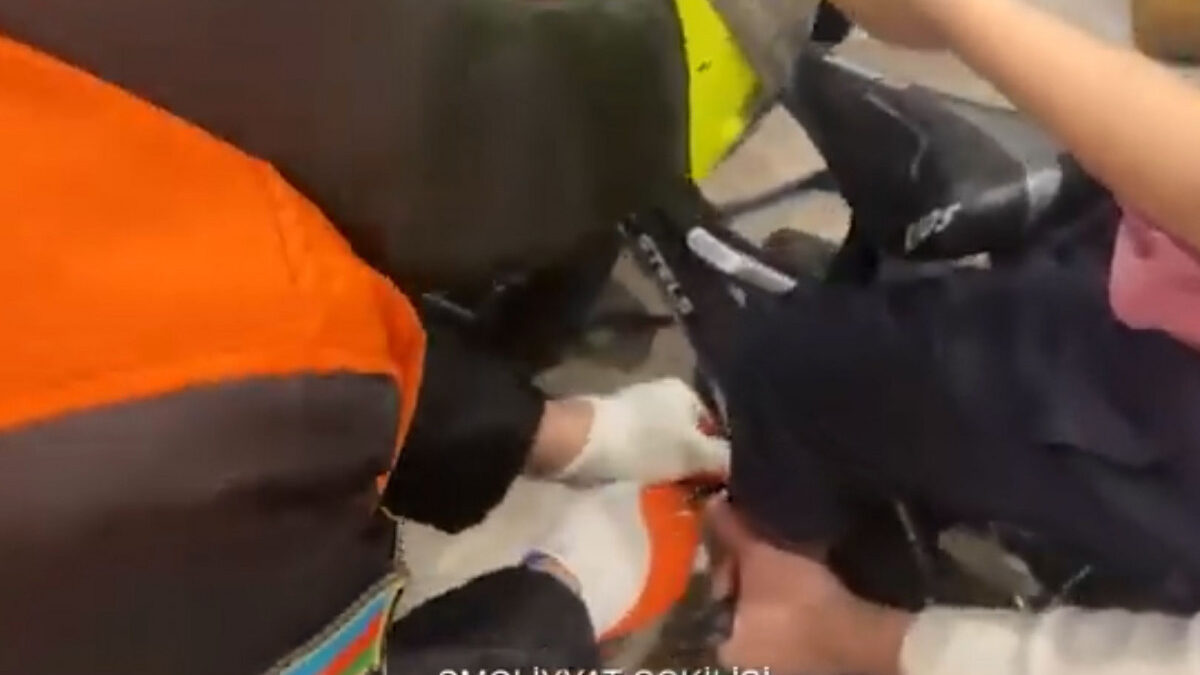 4-year-old child whose foot was stuck in a bicycle pedal was helped – VIDEO