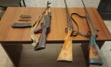 Firearms and Ammunition Seized in the Capital and Regions