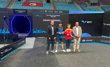 Azerbaijani table tennis player finishes international competition with 2 medals