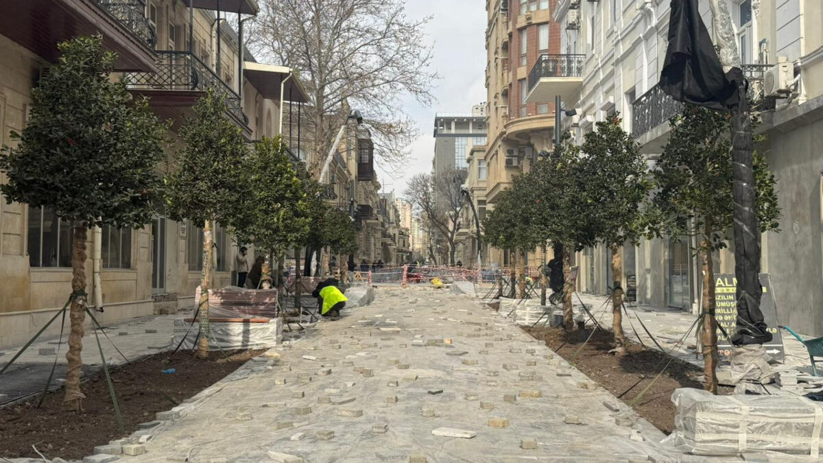 BŞİH: İslam Səfərli küçəsində abadlıq-quruculuq işləri davam etdirilir