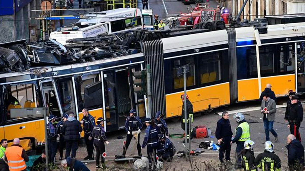 Tram derailed in Italy, fatalities reported