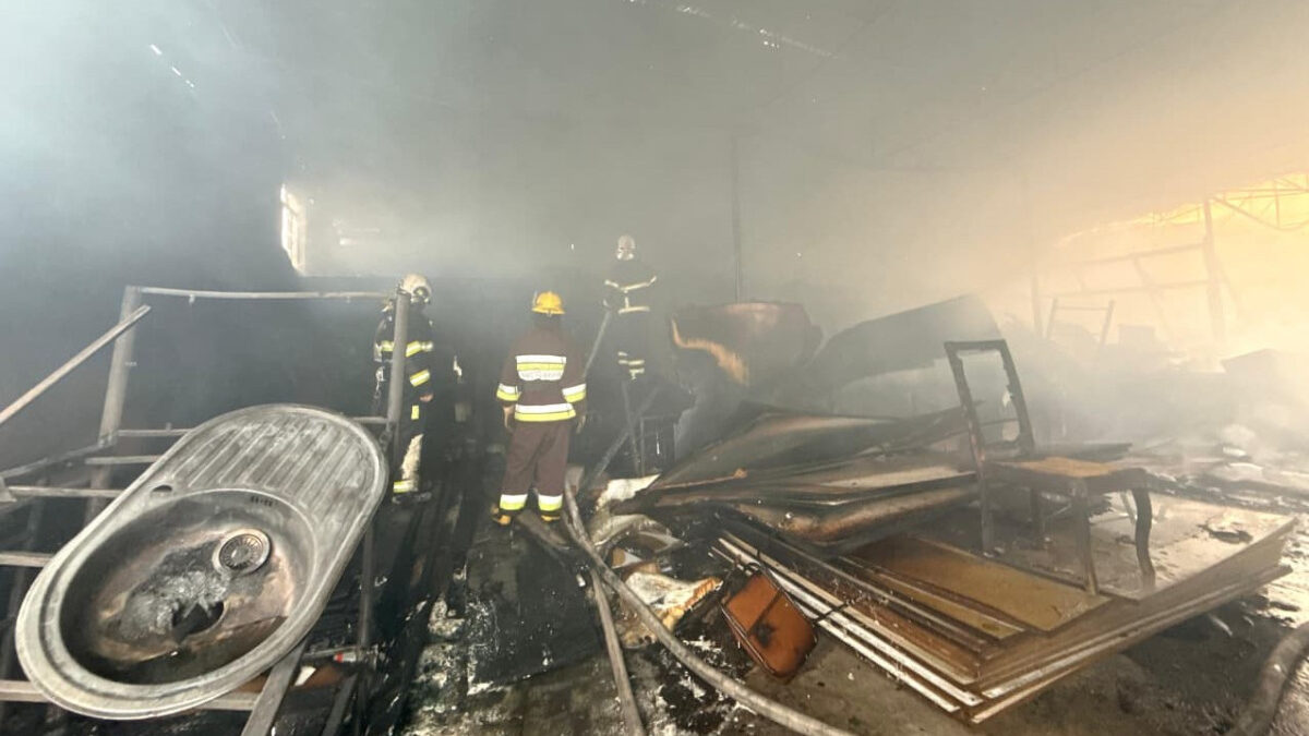 Furniture workshop burns in Nakhchivan