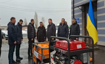 Generators sent from Azerbaijan to Ukraine have been handed over to the city of Irpen