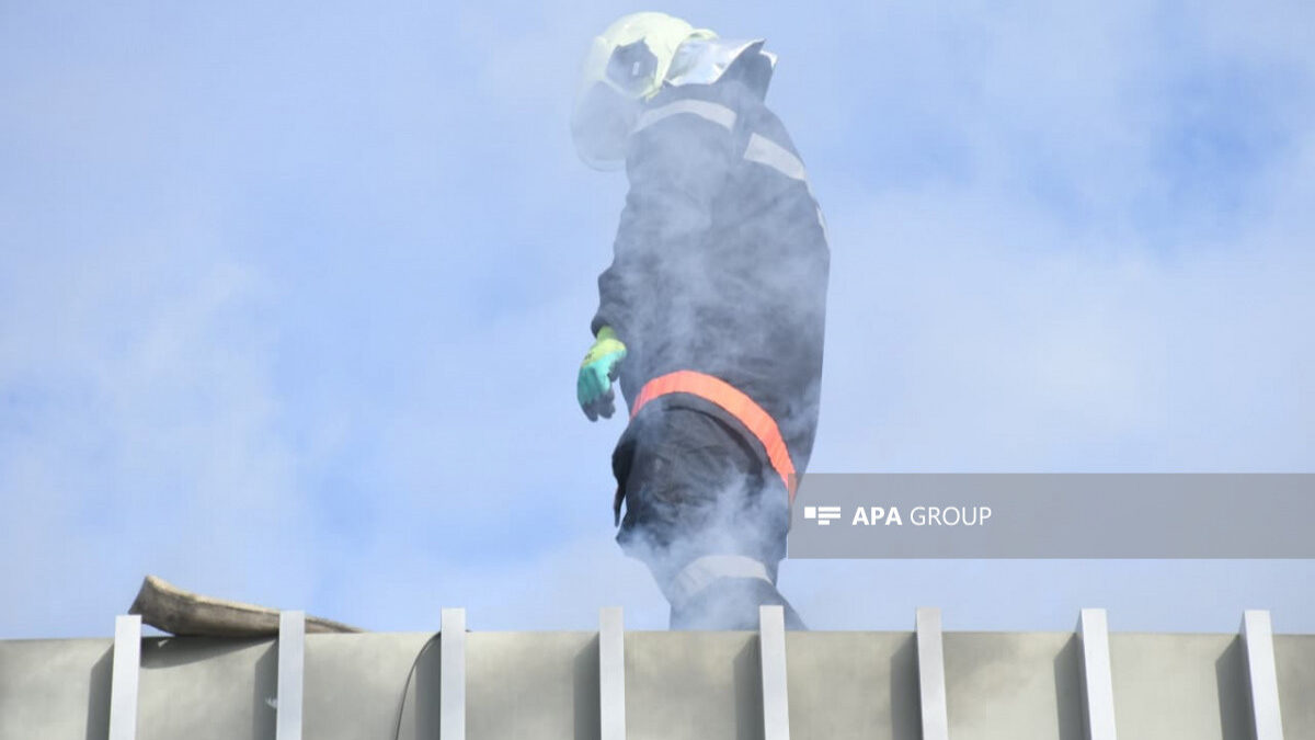 Fire in Imishli, there are injuries