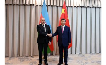 President Ilham Aliyev congratulates Chinese leader