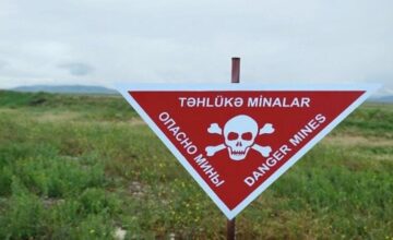 ANAMA employee hit by a mine in the village of Mukhtar in Khojaly