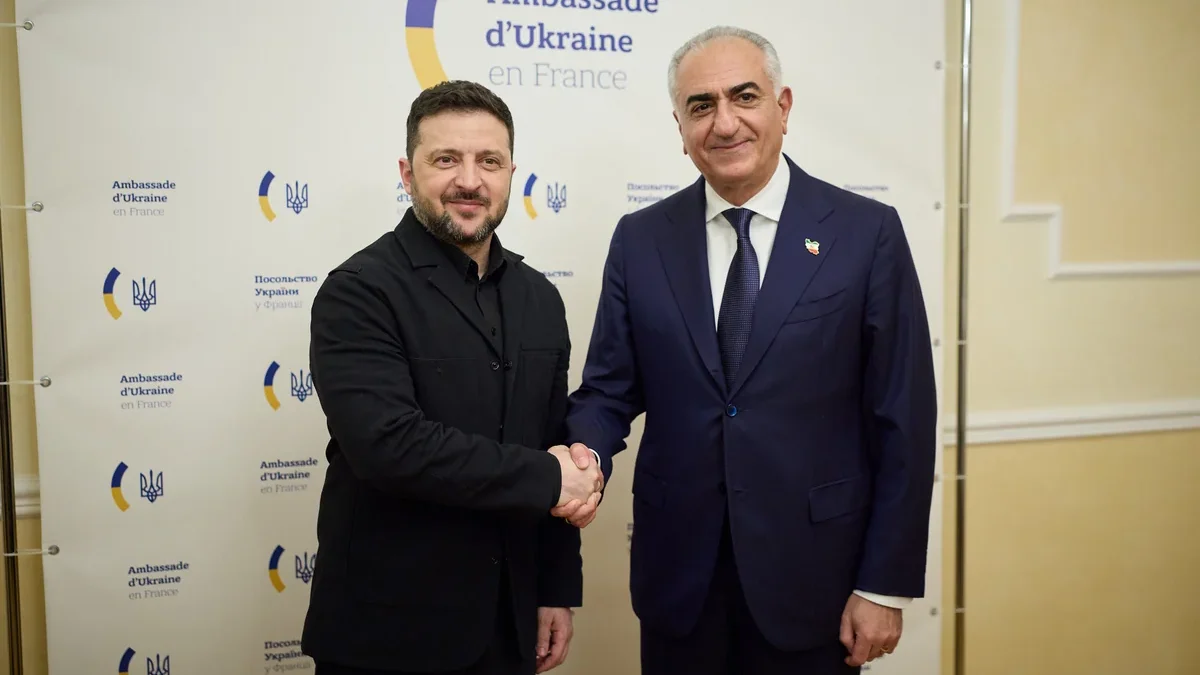 Zelensky met with Pahlavi in Paris