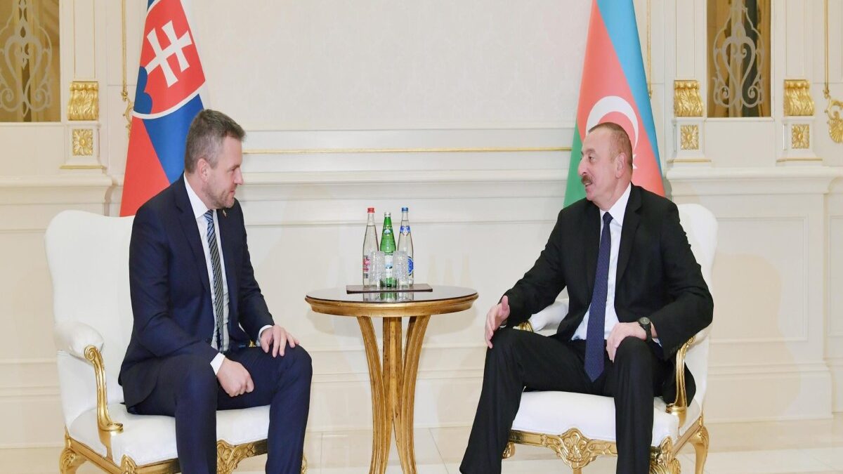 President Ilham Aliyev thanked Slovak President Peter Pellegrini