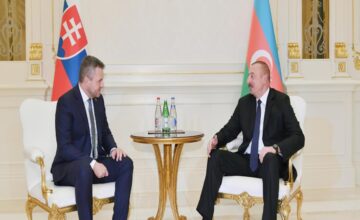 President Ilham Aliyev thanked Slovak President Peter Pellegrini